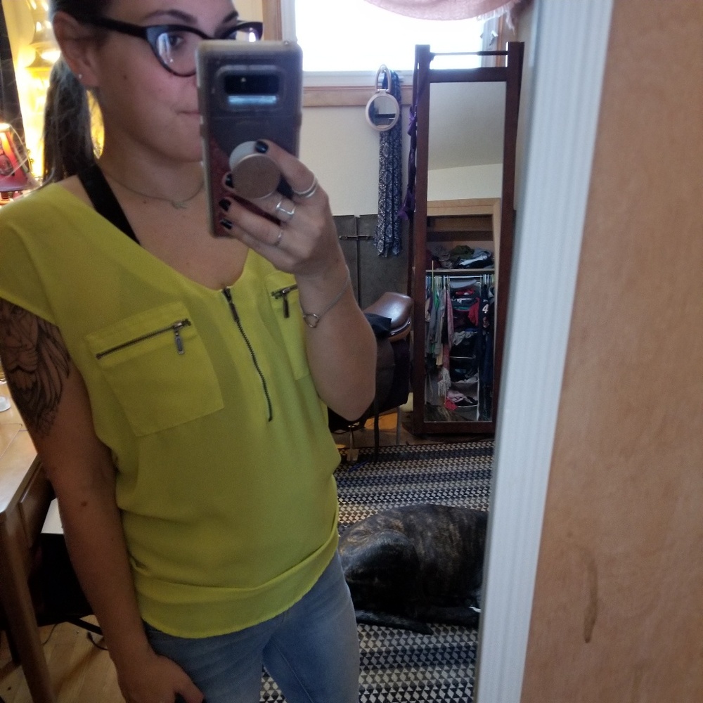 Maurice's sheer top!